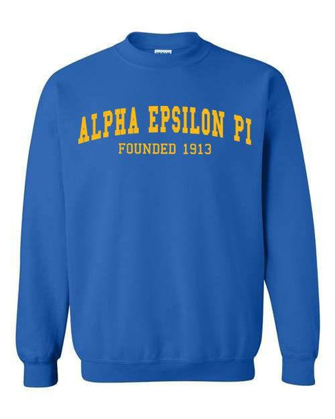  Alpha Epsilon Pi Fraternity Founders Crew Sweatshirt 