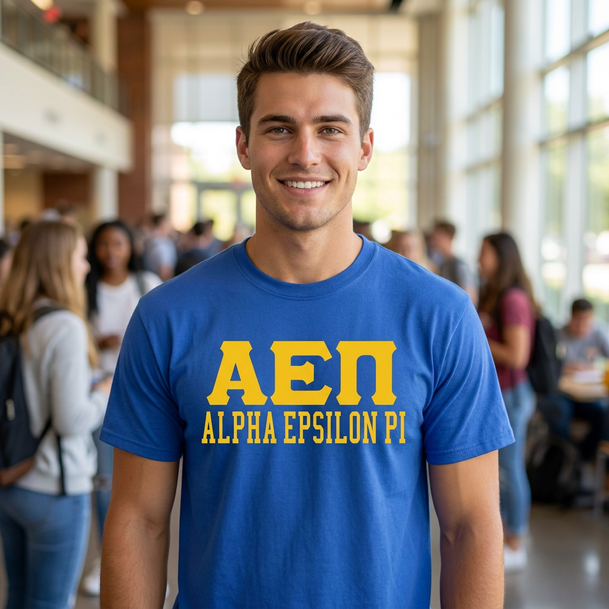 Alpha Epsilon Pi Greek Custom Comfort Colors Heavyweight T-Shirt