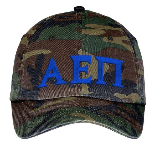  Alpha Epsilon Pi Lettered Camouflage Hat 