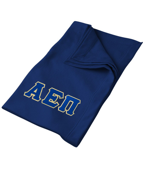 DISCOUNT-Alpha Epsilon Pi Twill Sweatshirt Blanket