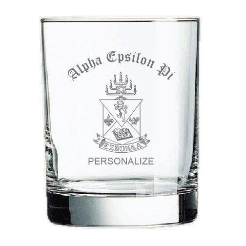 Alpha Epsilon Pi Old Style Glass