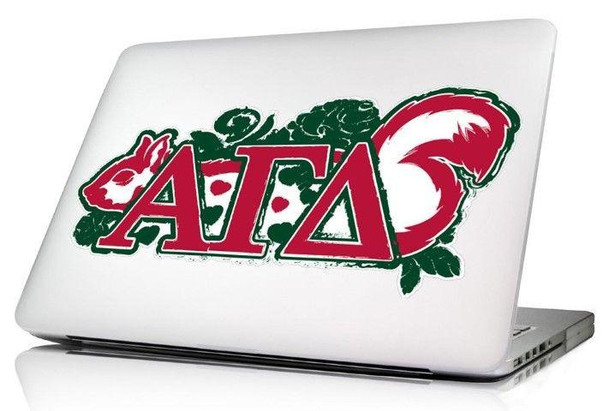 Sorority Shop Alpha Gamma Delta 10.5 x 4.5 Laptop Skin/Wall Decal 
