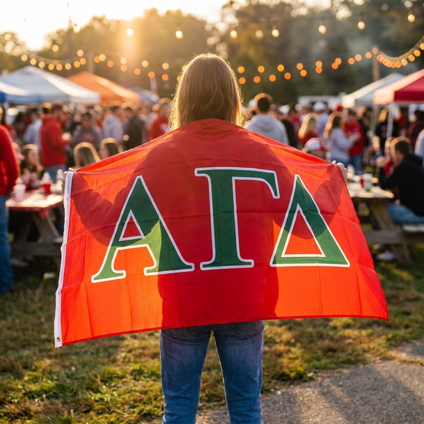 Alpha Gamma Delta Big Greek Letter Flag