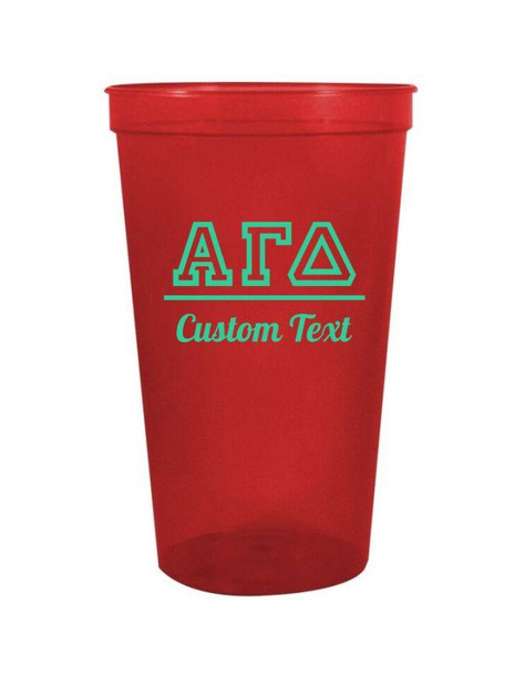  Alpha Gamma Delta Custom Greek Collegiate Stadium Cup 