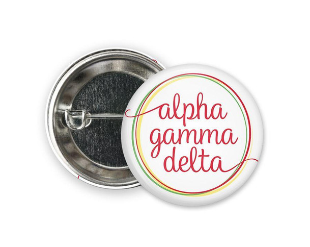 Greekgear Alpha Gamma Delta Logo Button 