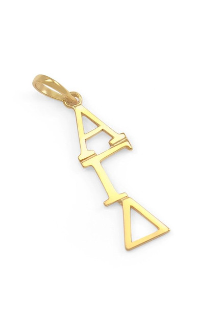 Alpha Gamma Delta Greek 14K Solid Gold Lavaliere