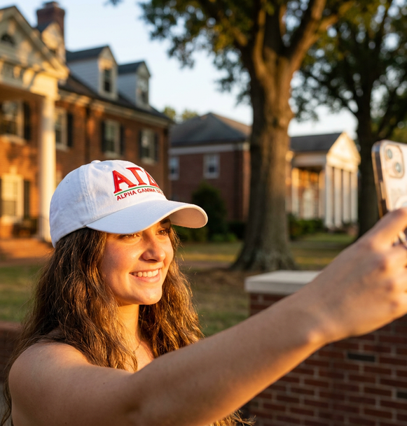 Alpha Gamma Delta World Famous Line Hat