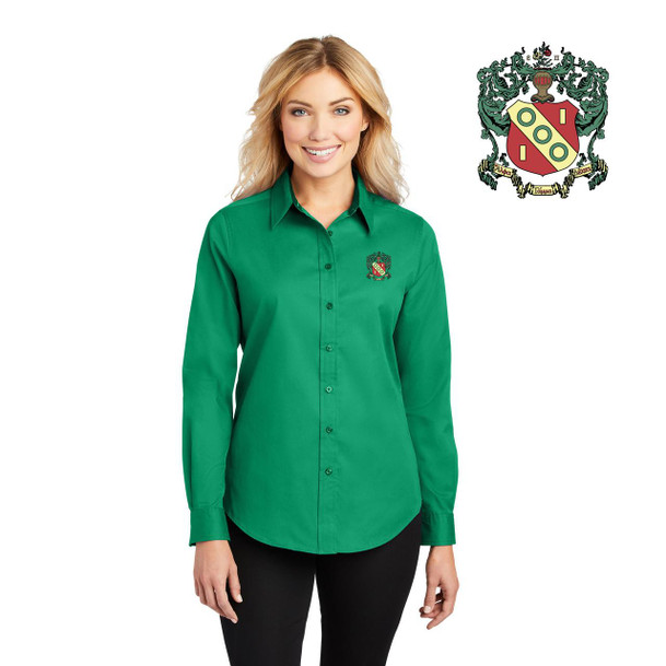  DISCOUNT-Alpha Gamma Delta Long Sleeve Oxford 