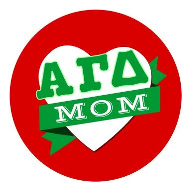 Alpha Gamma Delta Mom Round Decals