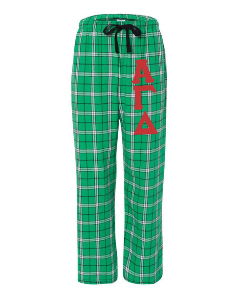 Alpha Gamma Delta Pajamas -  Flannel Plaid Pant