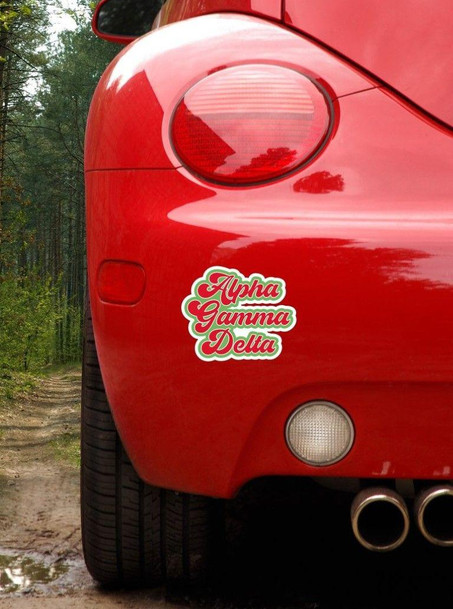 Sorority Shop Alpha Gamma Delta Retro Sorority Car Magnet Set of 2 