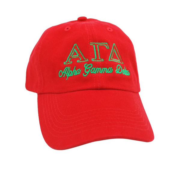 Alpha Gamma Delta Script Cap