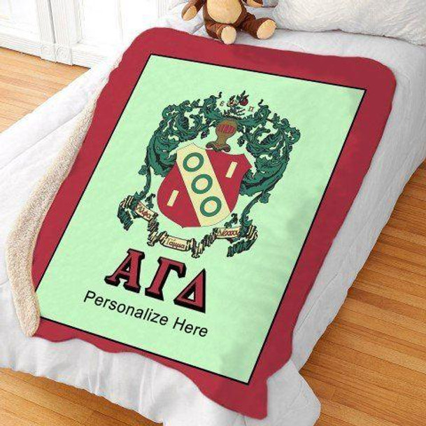  Alpha Gamma Delta Sherpa Lap Blanket 
