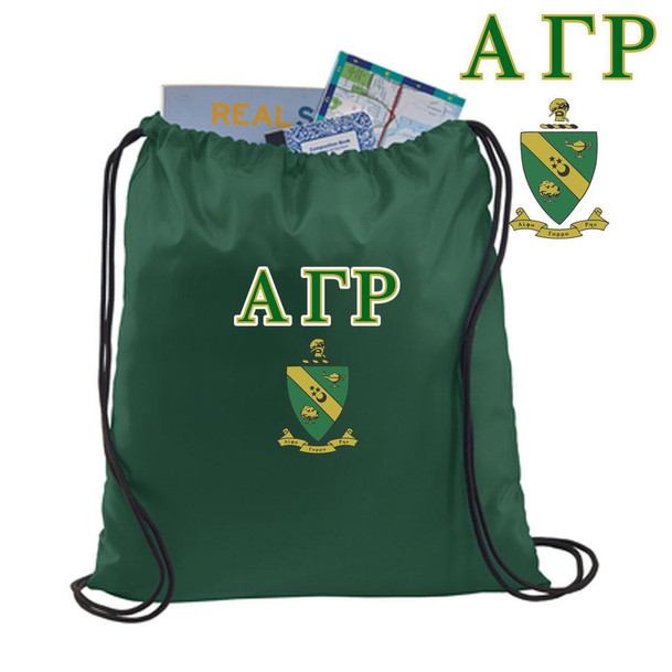  Alpha Gamma Rho Crest - Shield Cinch Sack 