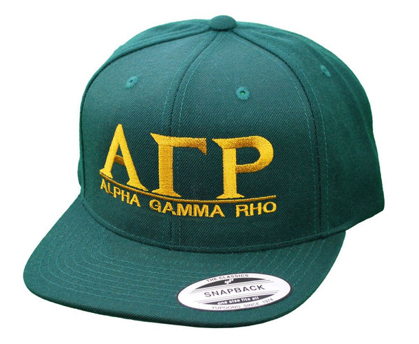 Alpha Gamma Rho Flatbill Snapback Hats Original