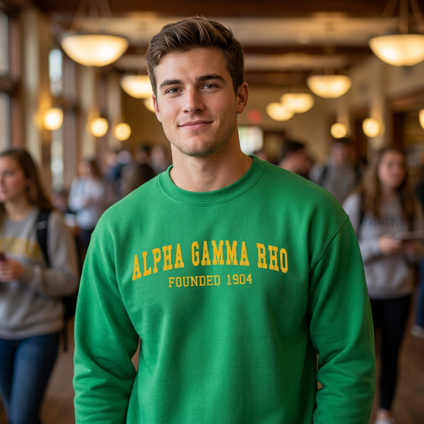 Alpha Gamma Rho Fraternity Founders Crew Sweatshirt