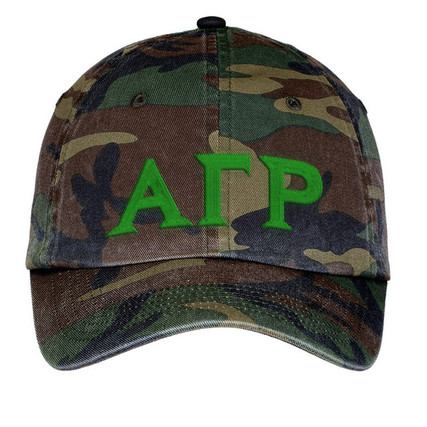 Alpha Gamma Rho Lettered Camouflage Hat