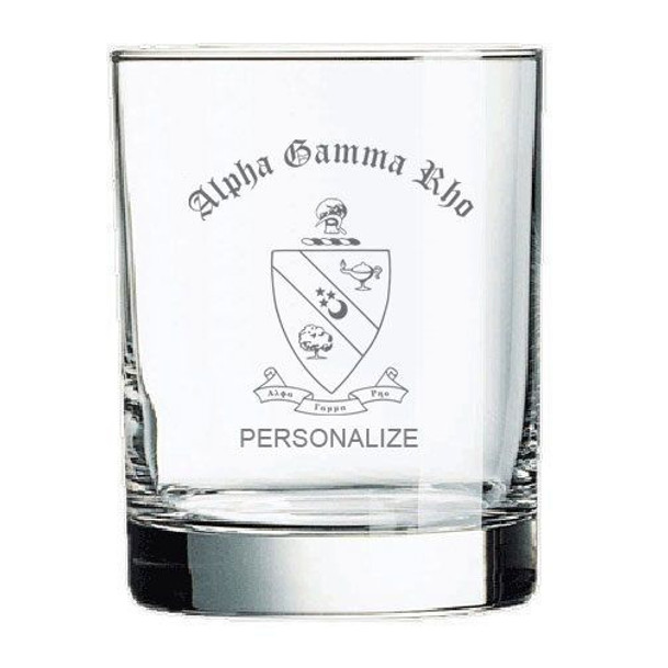 Alpha Gamma Rho Old Style Glass