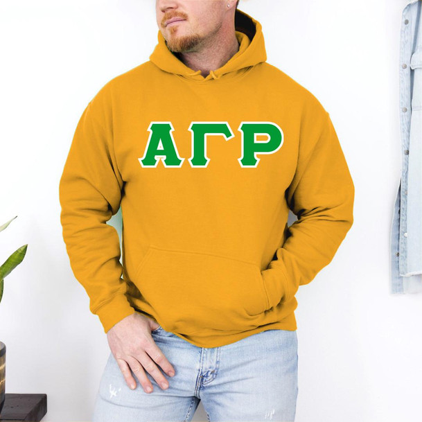 Alpha Gamma Rho Custom Twill Hooded Sweatshirt