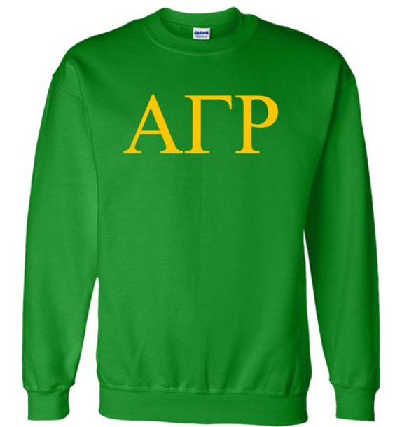 Alpha Gamma Rho Lettered World Famous Greek Crewneck