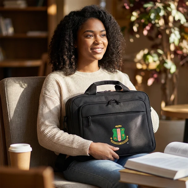 DISCOUNT-Alpha Kappa Alpha Crest - Shield Briefcase Attache