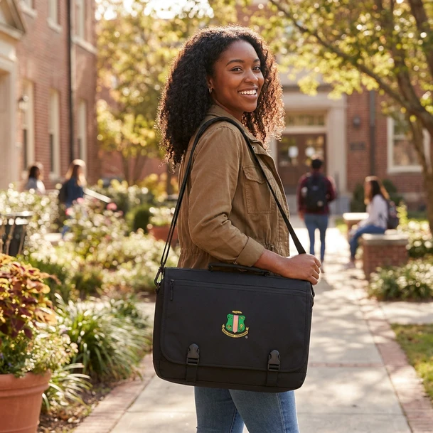 DISCOUNT-Alpha Kappa Alpha Emblem Briefcase