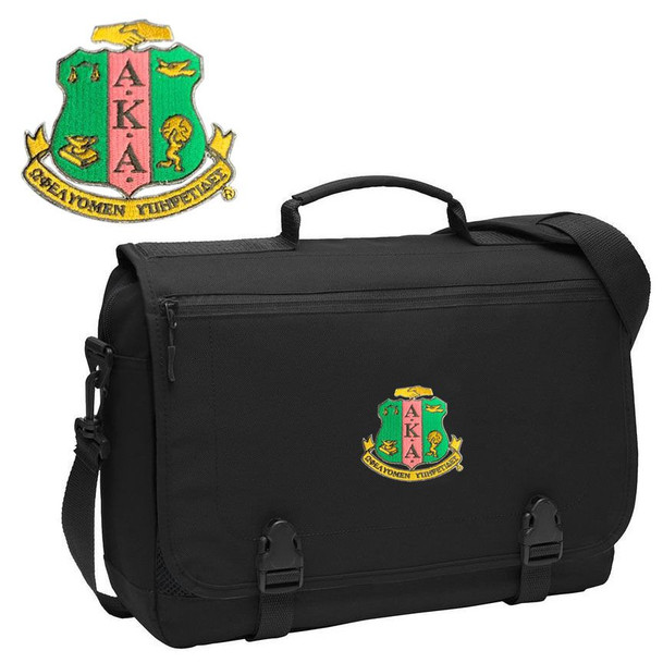 DISCOUNT-Alpha Kappa Alpha Emblem Briefcase