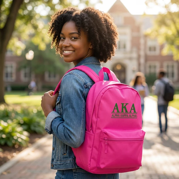 Alpha Kappa Alpha Custom Text Backpack