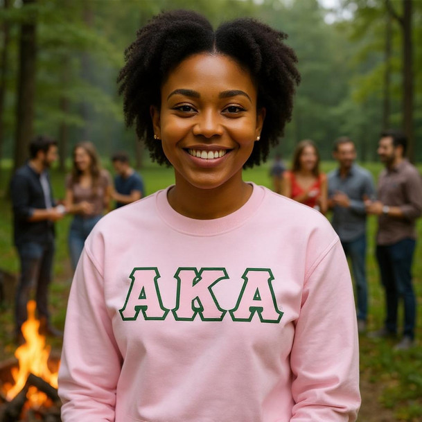 Alpha Kappa Alpha Lettered Crewneck