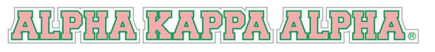 Alpha Kappa Alpha Long Window Decals Stickers