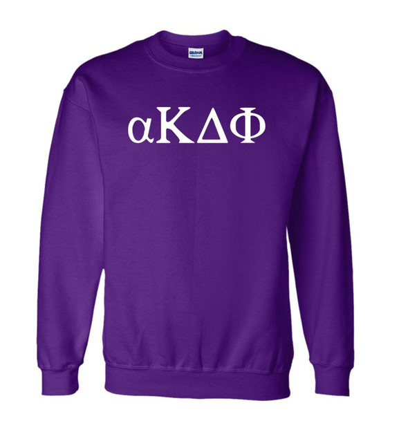 alpha Kappa Delta Phi Greek Letter Crewneck Sweatshirt