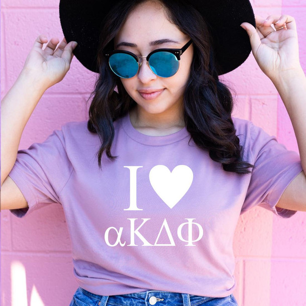  I Love alpha Kappa Delta Phi T-Shirt 