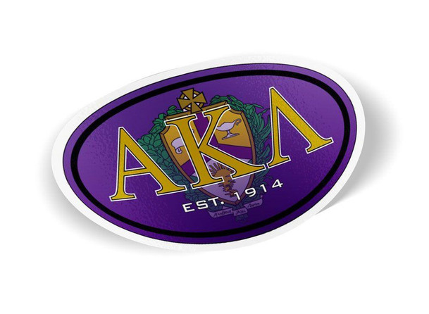  Alpha Kappa Lambda Color Oval Decal 