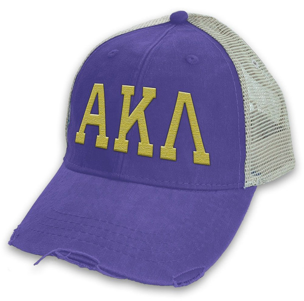 Alpha Kappa Lambda Distressed Trucker Hat