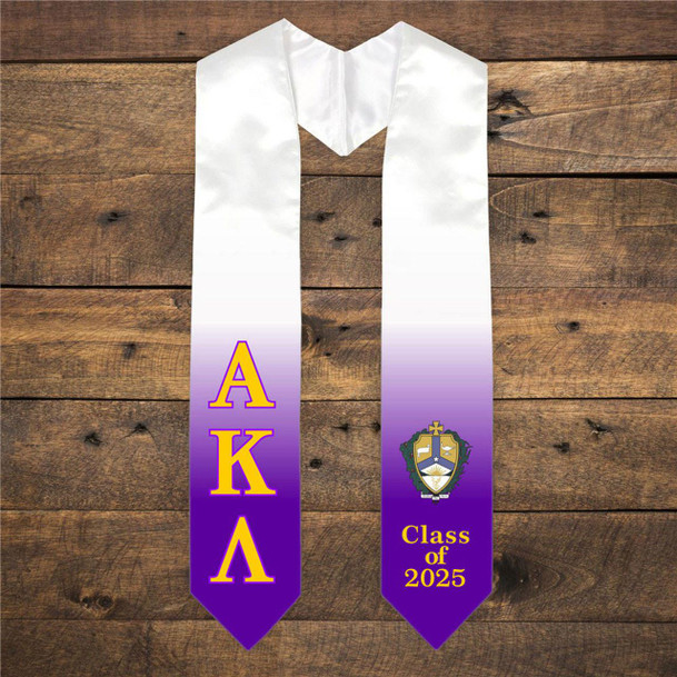  Alpha Kappa Lambda Extra Fancy Greek Class Of  Graduation Stole 