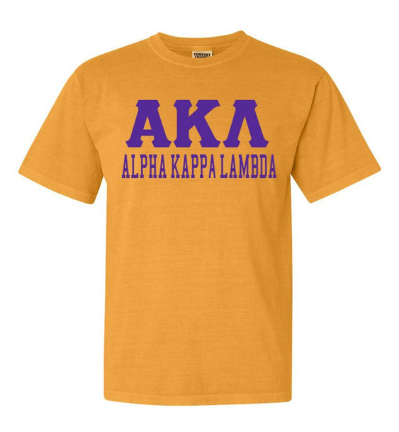 Alpha Kappa Lambda Greek Custom Comfort Colors Heavyweight T-Shirt