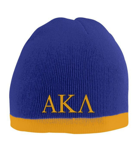 Alpha Kappa Lambda Two Tone Knit Beanie