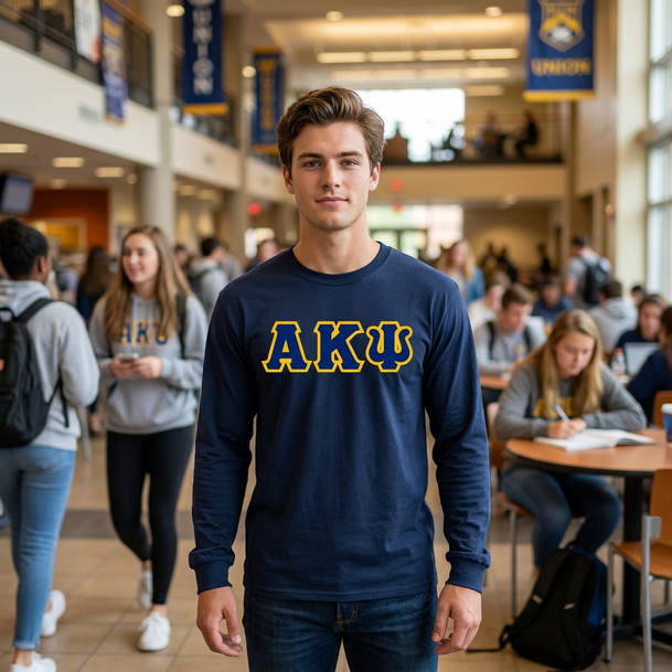 Alpha Kappa Psi Lettered Long Sleeve Shirt