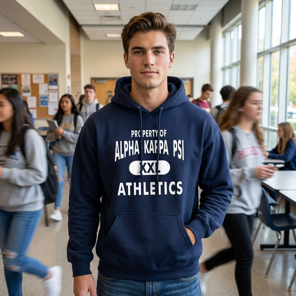 Alpha Kappa Psi Property Of Athletics Hoodie