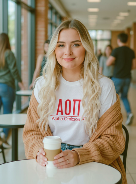 Alpha Omicron Pi Comfort Colors Heavyweight T-Shirt