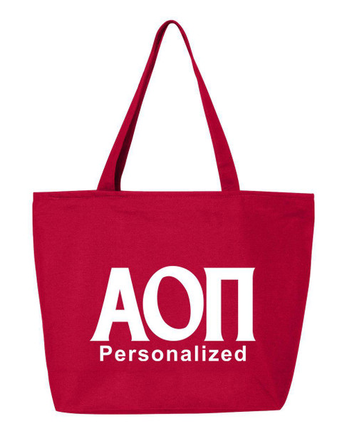  Alpha Omicron Pi Design Your Own Tote Bag 