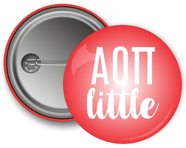 Uptown Greek Alpha Omicron Pi Little Button 