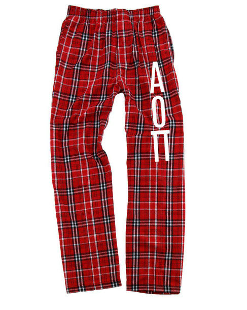 Alpha Omicron Pi Pajamas -  Flannel Plaid Pant