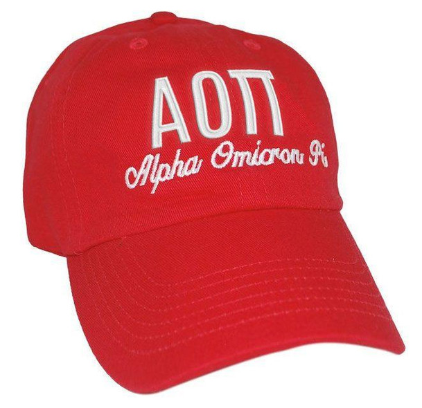  Alpha Omicron Pi Script Cap 