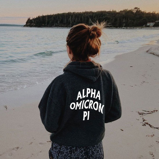 Alpha Omicron Pi Social Hoodie