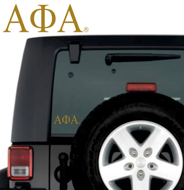 Alpha Phi Alpha Greek Letter Window Sticker Decal