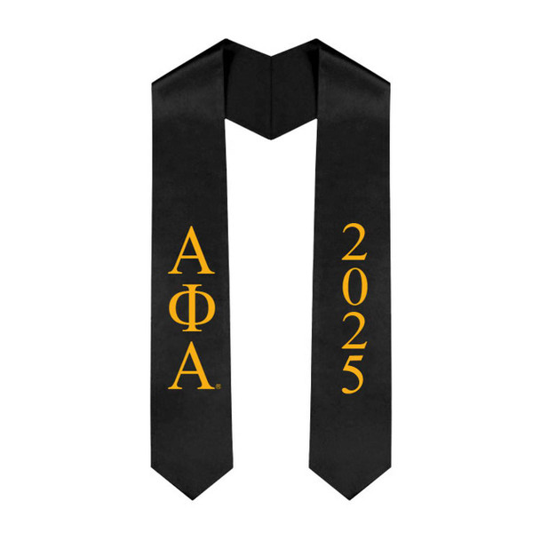 Alpha Phi Alpha Greek Lettered Graduation Sash Stole With Year - Best Value 