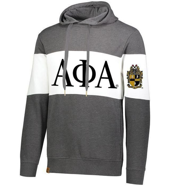 Alpha Phi Alpha Ivy League Hoodie W Crest On Left Sleeve