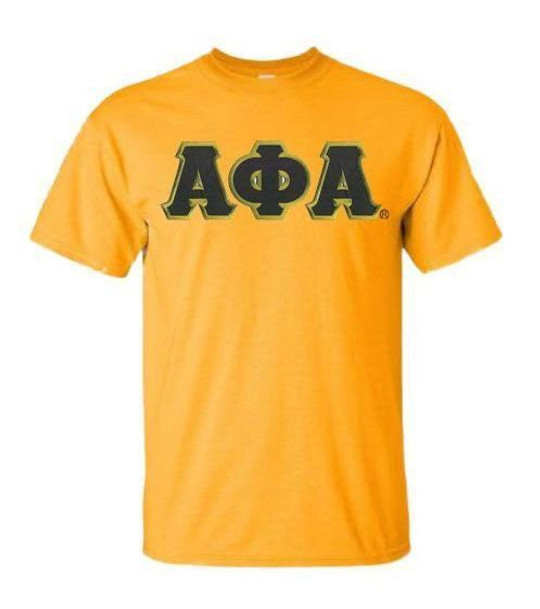 DISCOUNT Alpha Phi Alpha Lettered T-shirt