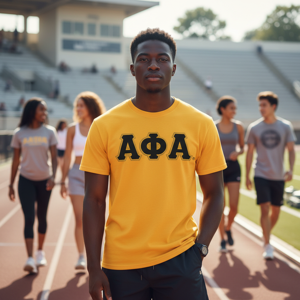 DISCOUNT Alpha Phi Alpha Lettered T-shirt - Best Value
